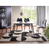 Jídelní stůl RION 130x70 cm bílý mramor elegantní nábytek