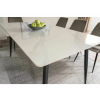 Designový jídelní stůl RION 130x70 cm bílý mramor interiér