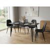 Stylový jídelní stůl RION 130x70 cm bílý mramor designový