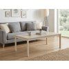 Designový stolek FROST 120x60 cm krémový dub alpský do moderního interiéru