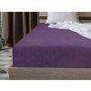 Froté prostěradlo EXCLUSIVE švestkové 90 x 200 cm s gumou