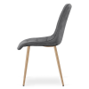 Designová jídelní židle SPLIT VELVET tmavě šedá s elegantním prošíváním