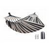 Houpací síť ZENVIO COMFORT 200x80 cm šedo-bílá s taškou zdarma