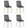 96843 7 designova jidelni zidle libra tmave seda elegantni a pohodlna