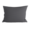 Šedý polybavlněný povlak na polštář ALTERNA POLY 70x90 cm s proužky