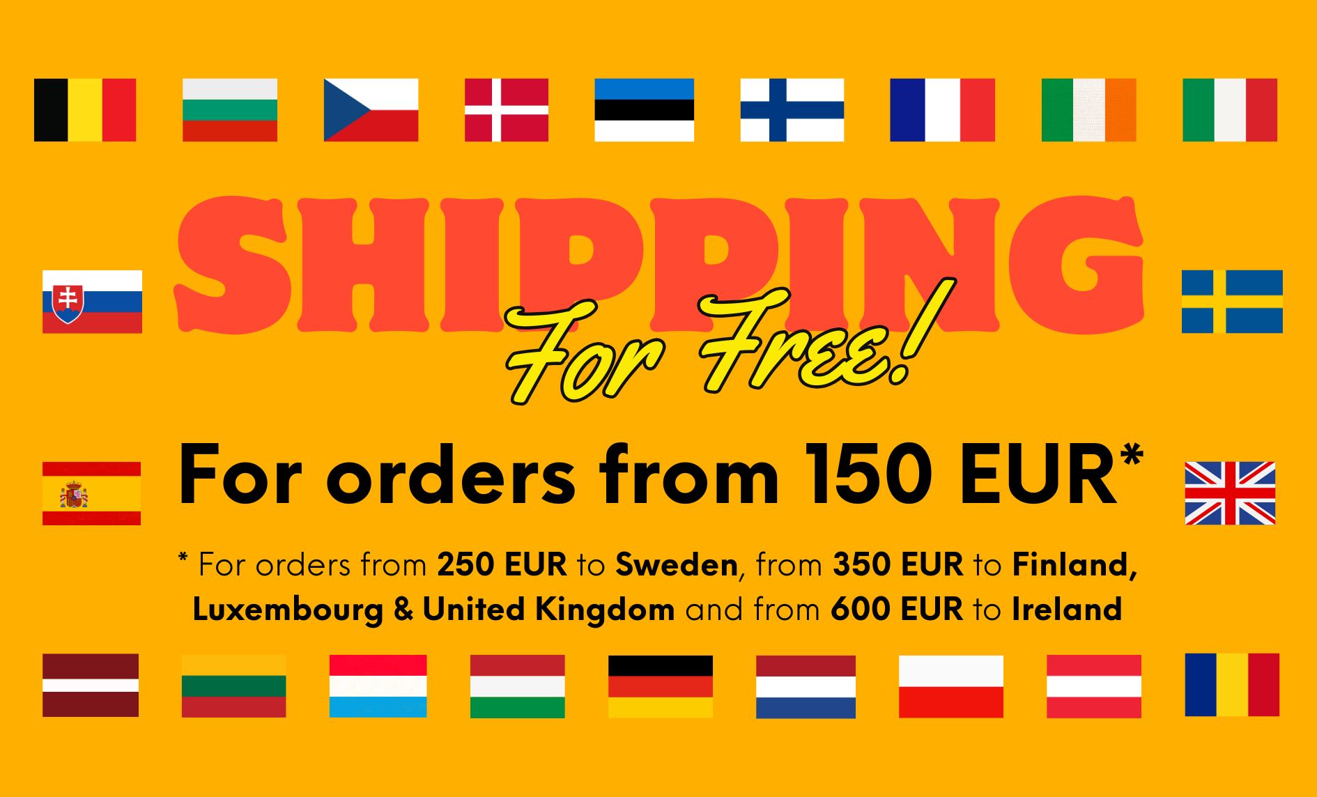 Shipping for free