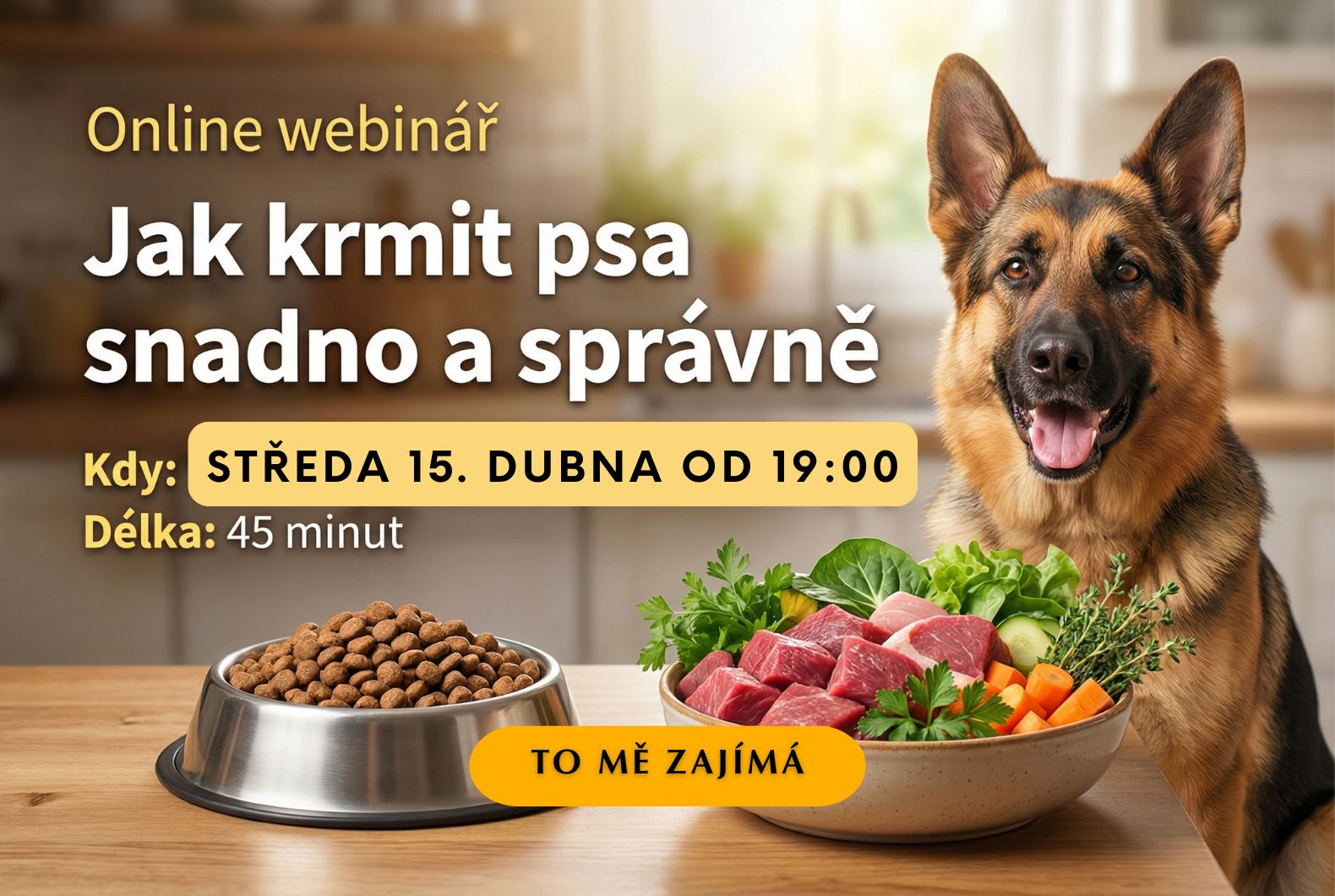 Webinář Jak krmit psa snadno a správně