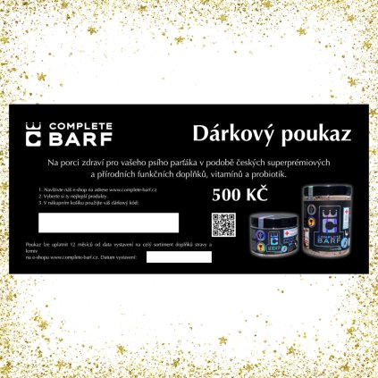 complete barf darkovy poukaz elektronicky 500 b
