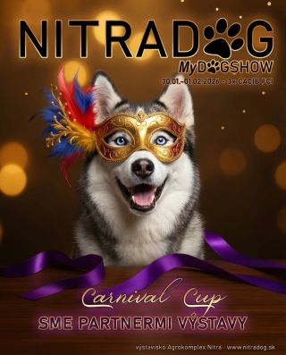 NITRA, TĚŠÍTE SE? 🤩 My moc! Tento víkend (30. 1. – 1. 2.) nás najdete na Nitradog Carnival Cup! 🏆 Náš stánek bude nabitý...