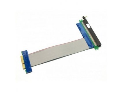 Ribbon kabelová redukce z PCI-e x4 (Male) na PCI-e x16 (Female)