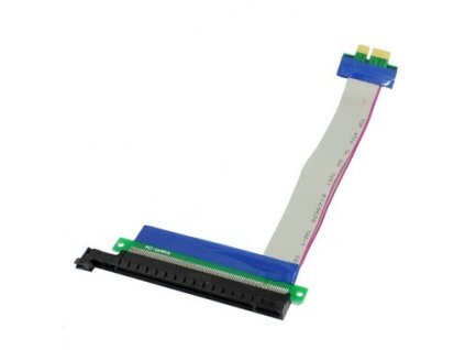 Ribbon kabelová redukce z PCI-e x1 (Male) na PCI-e x16 (Female)