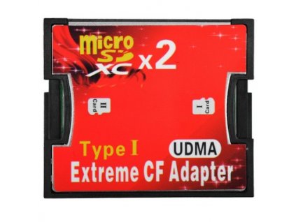 Compact Flash adaptér -> 2 x micro SD karty