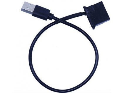 USB 2.0  -> 4pin MOLEX (zapojena 5V větev)