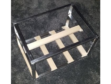 Hliníkový rig pro stavbu těžařského stroje virtuálních měn • rozměr rigu pro 8 karet: 700 x 300 x 350 mm