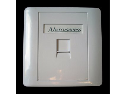 WALL plate SA s rámečkem pro 1keystone (80 x 80)