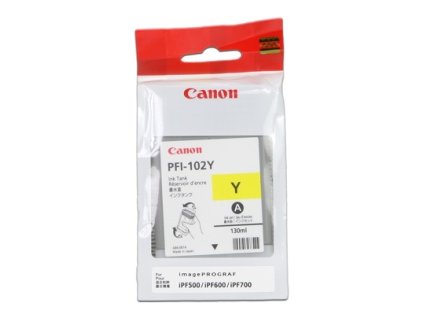 CANON INK PFI-102 YELLOW  iPF-500, 600, 700