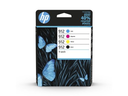 HP 912 CMYK Ink Cartridge 4 Pack 0b s