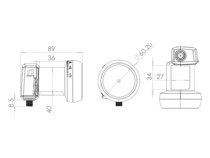lnb inv h pro single uni 2 s