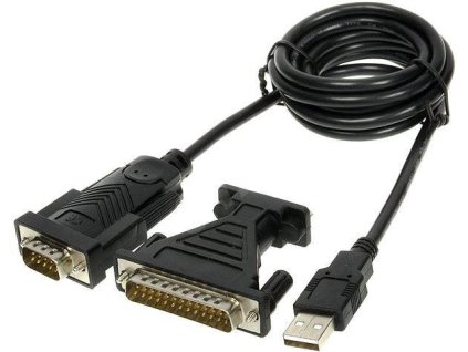 PremiumCord USB 2.0 - RS 232 převodník krátký, osazen chipem od firmy FTDI