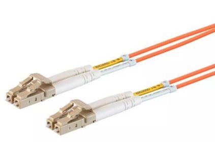 Optický patchkabel duplex LC-LC, 50/125 um MM, 0,5m OM2