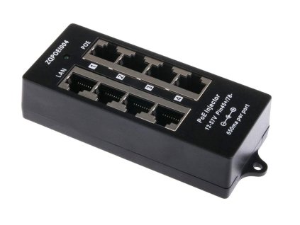 POE-PAN4-CASE 4-portový pasivní PoE panel s krytem