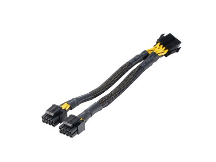 AKASA - 8-pin na Dual 4+4-pin CPU Power Adapter