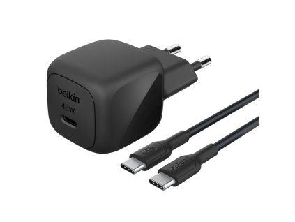 BELKIN 45W USB PD nabíjecí adaptér černý + 1m USB-C kabel