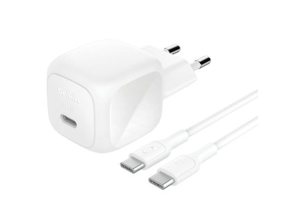 BELKIN 45W USB PD nabíjecí adaptér bílý + 1m USB-C kabel