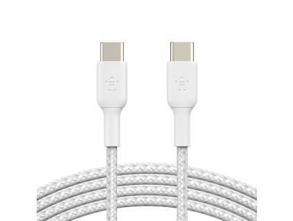 BELKIN BOOSTCHARGE USB-C kabel oplétaný 2m bílý