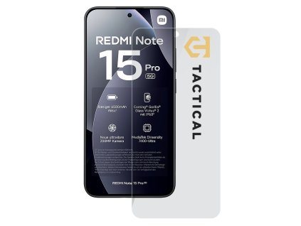 Tactical Glass Shield 2.5D sklo pro Xiaomi Redmi Note 15 Pro 5G Clear