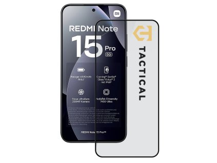 Tactical Glass Shield 5D sklo pro Xiaomi Redmi Note 15 Pro 5G Black