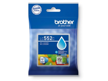 Brother LC-552C - inkoust azurový