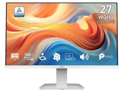 MSI Pro/MP273QW E14/27"/IPS/QHD/144Hz/1ms/Bílá/3R