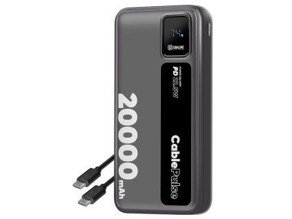 OBAL:ME CablePulse Powerbanka 20000mAh 22,5W Black