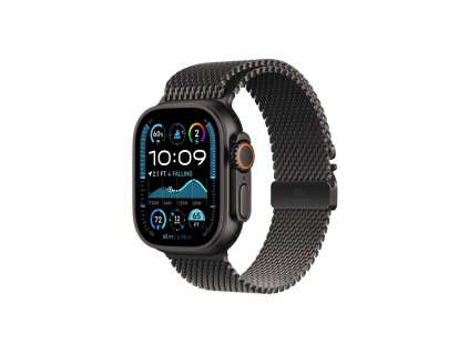 apple watch ultra 2 49mm black titanium milanese l s