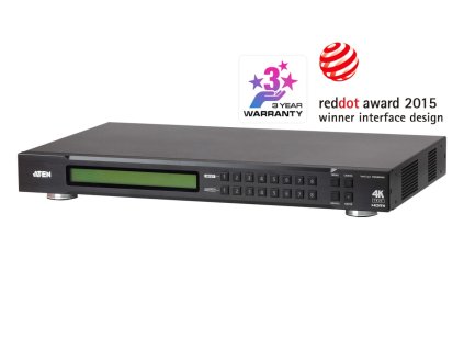 ATEN 8x8 port True 4K HDMI matrix přepínač, do 15m