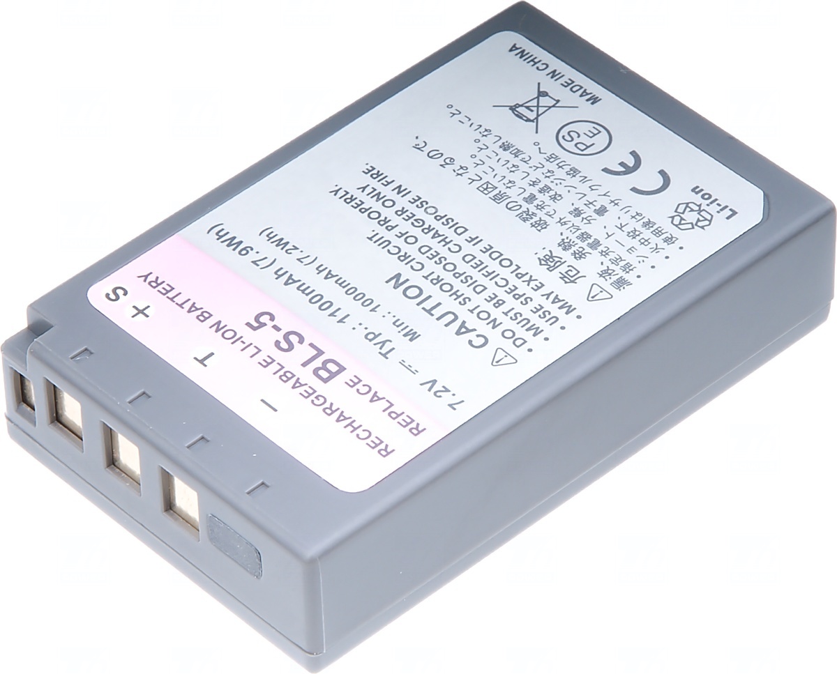 Baterie T6 Power pro Olympus BLS-5, PS-BLS5, BLS-50, PS-BLS50, 1100mAh, 7,9Wh