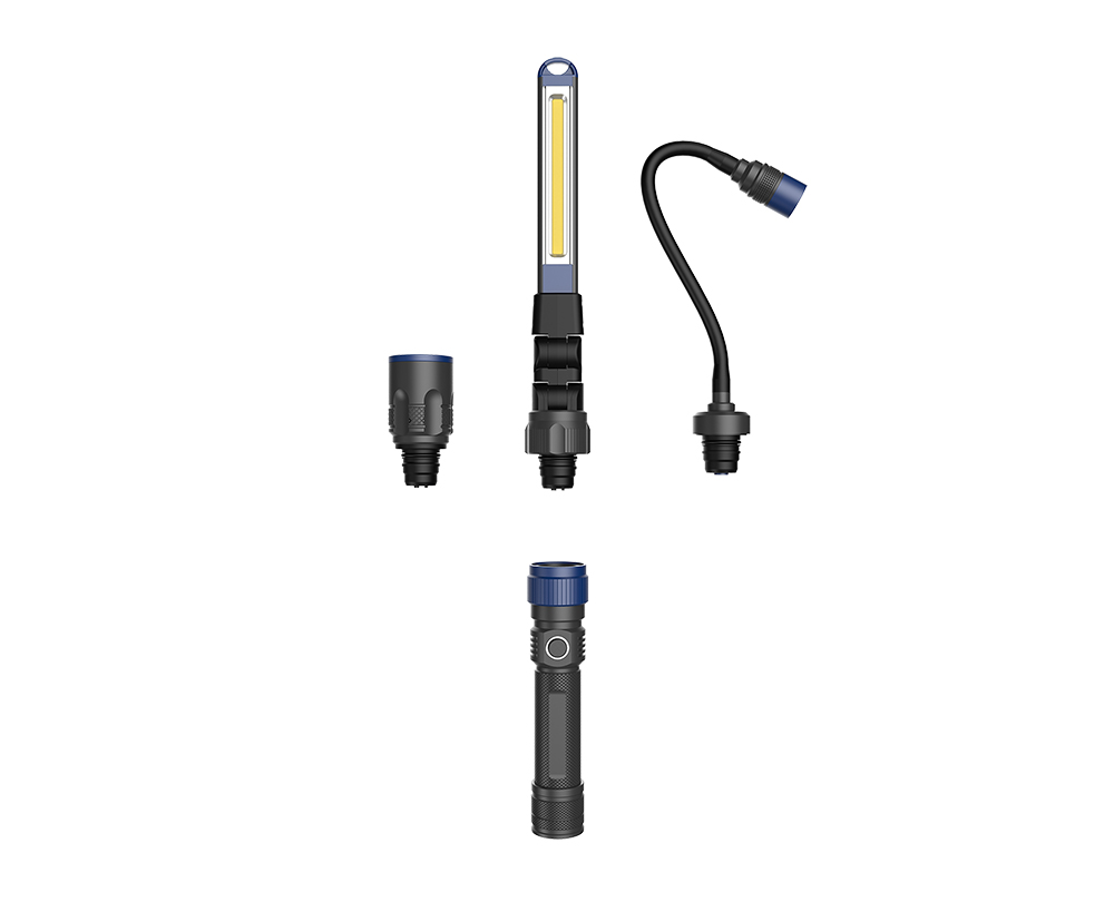 Pracovní světlo 3v1 Viking B7524/380lm (vysoká)/2200mAh/zdroj CREE XPG+COB/IPX4/IK07