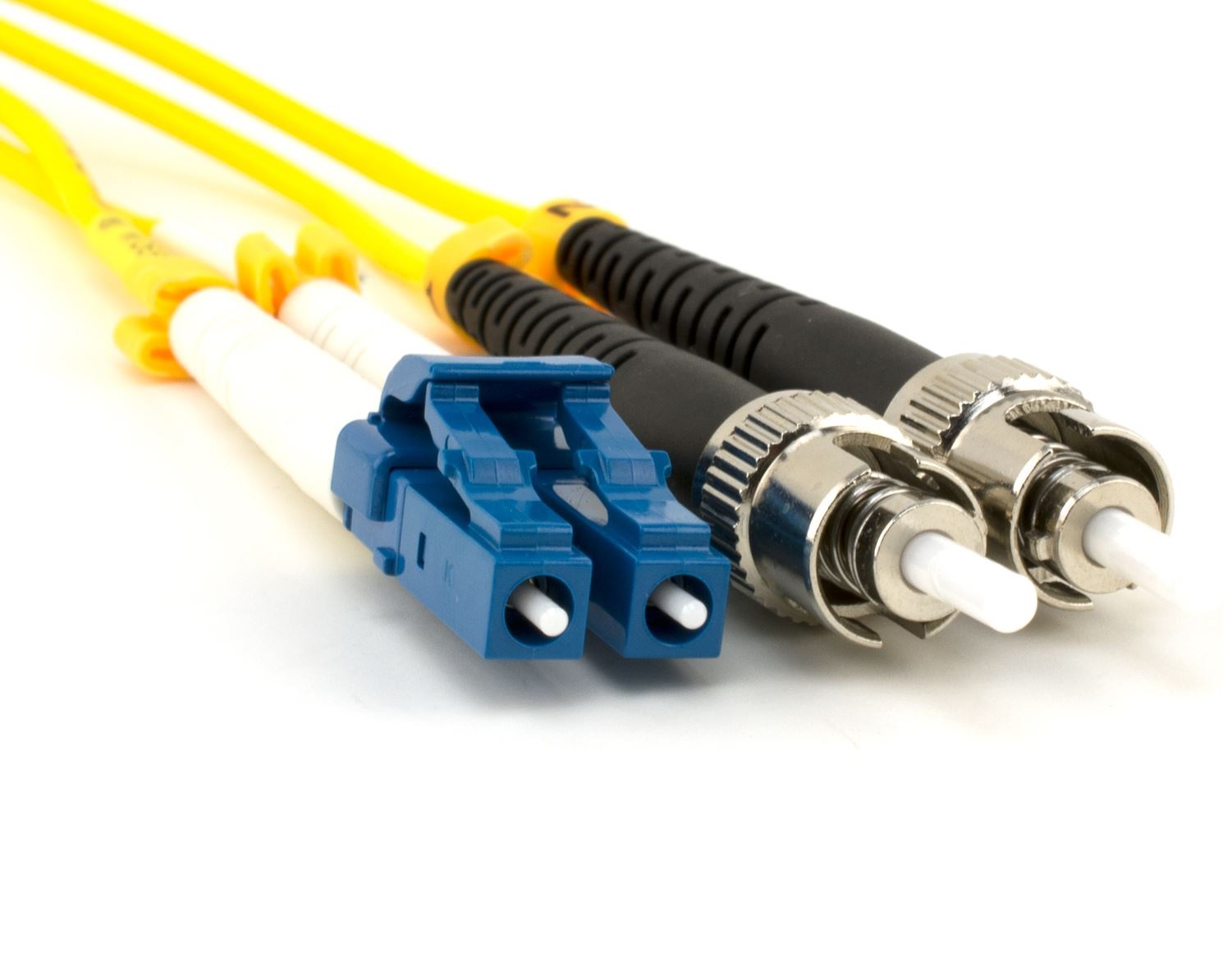 Optický patchkabel duplexní, LC-ST 9/125um SM, 2m, OS2
