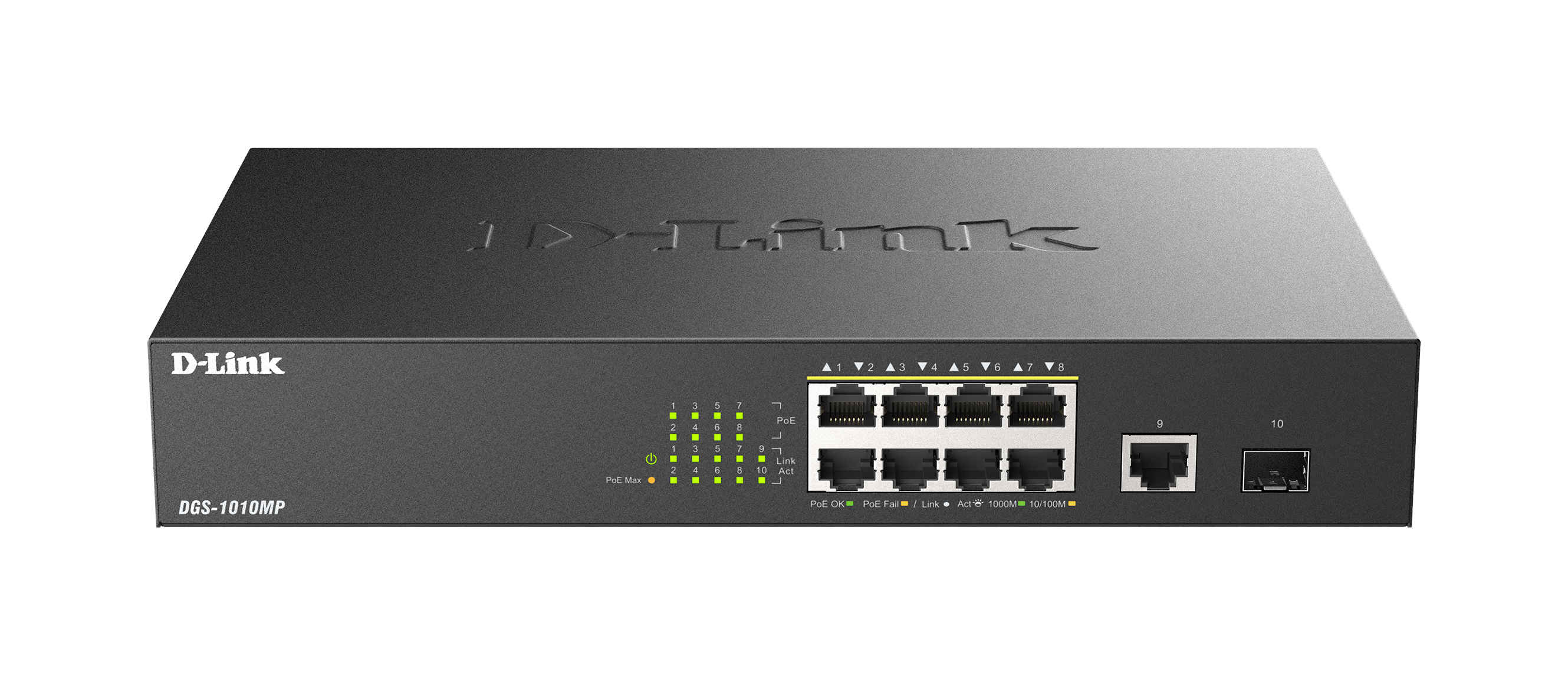 D-Link DGS-1010MP/E 10x 1000 Desktop PoE+ Switch