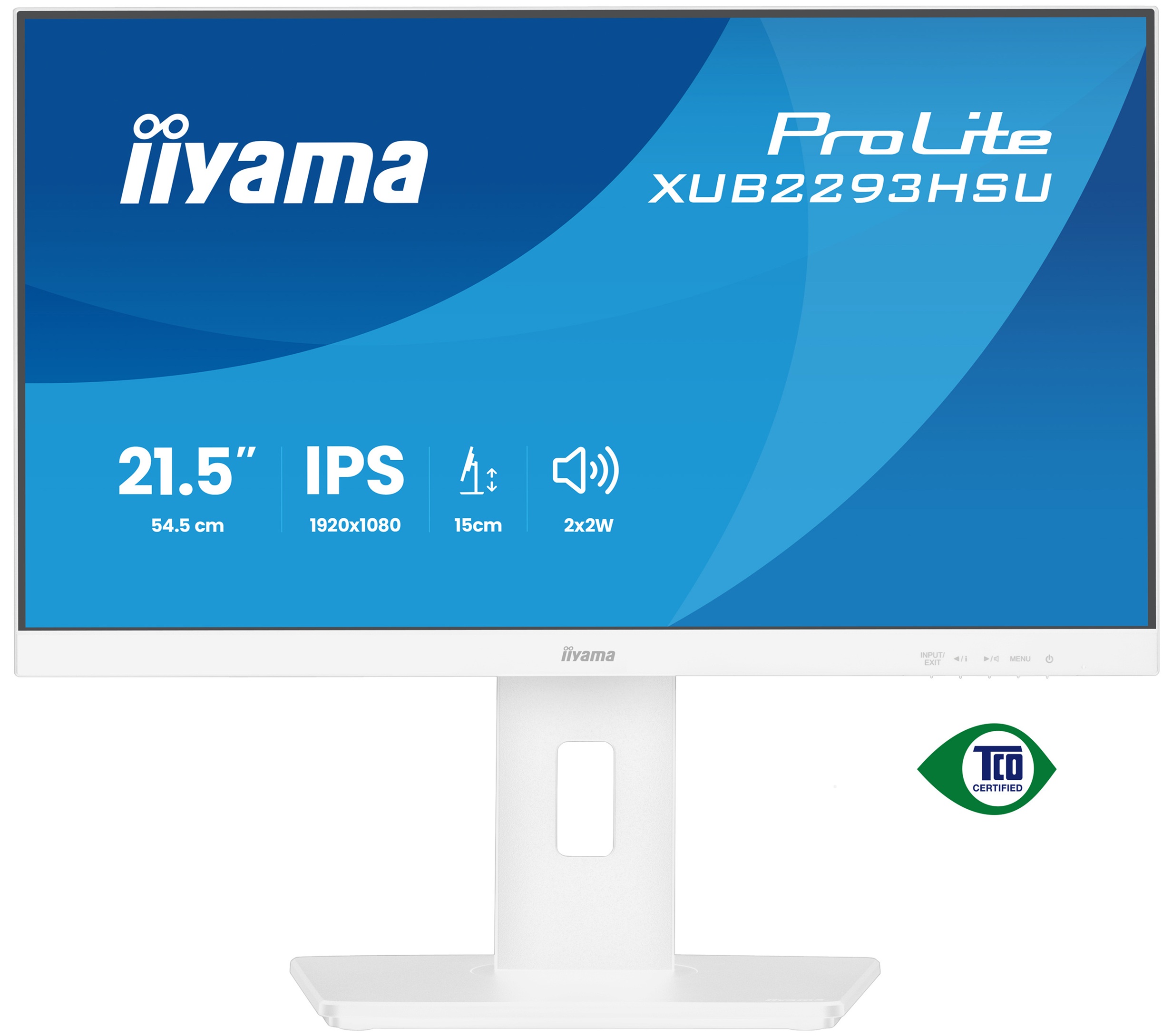 iiyama ProLite/XUB2293HSU-W7/21,5"/IPS/FHD/100Hz/1ms/Bílá/3R