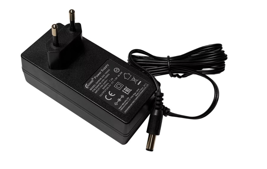 Mikrotik SAW36-240-1500,  24V 1.5A 36W power supply, straight DC plug