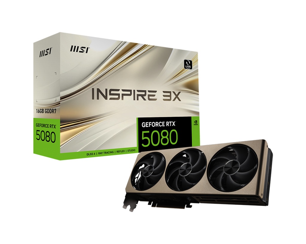 MSI GeForce RTX 5080 INSPIRE 3X/16GB/GDDR7