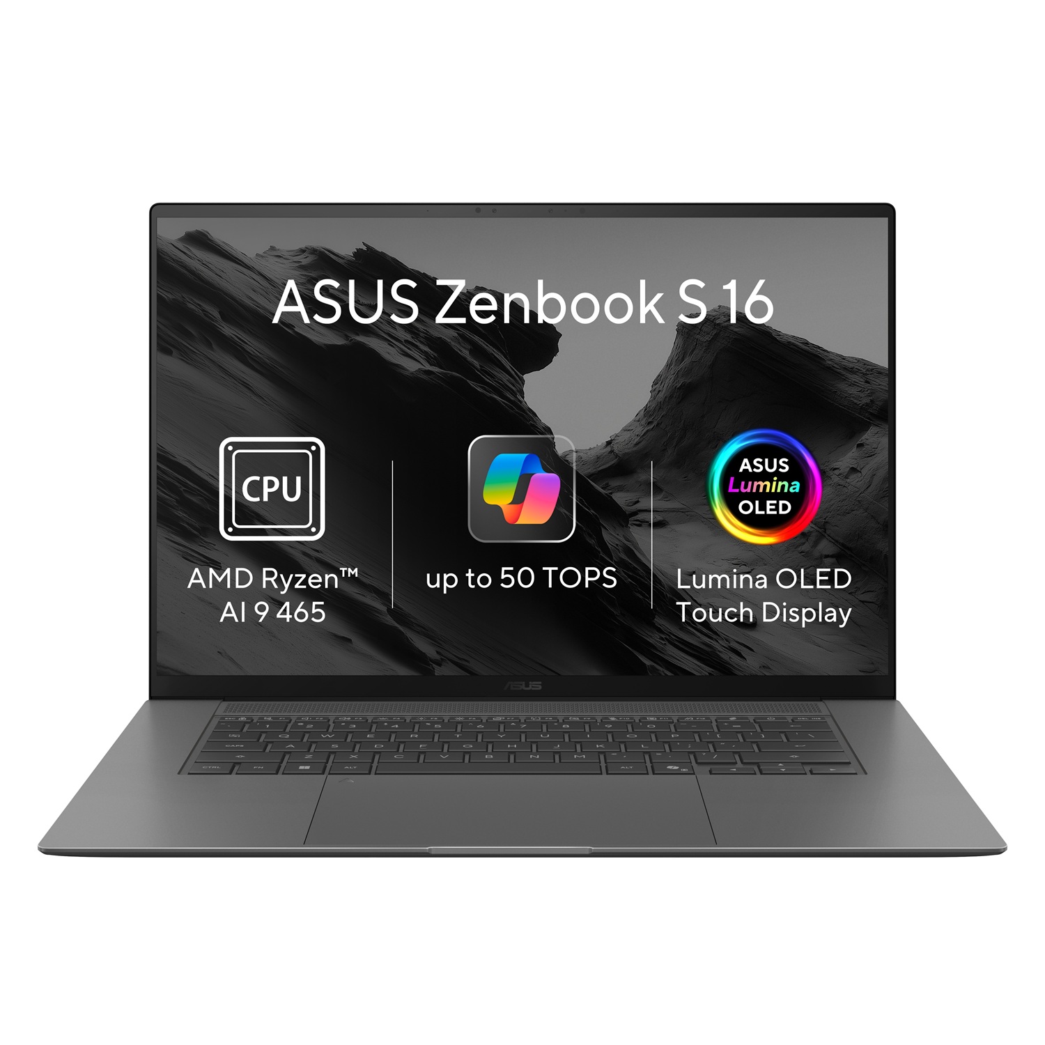ASUS Zenbook S16 OLED/UM5606GA-OLED592XZ/AI9-465/16"/2880x1800/T/32GB/512GB/AMD int/W11P/Gray/2R