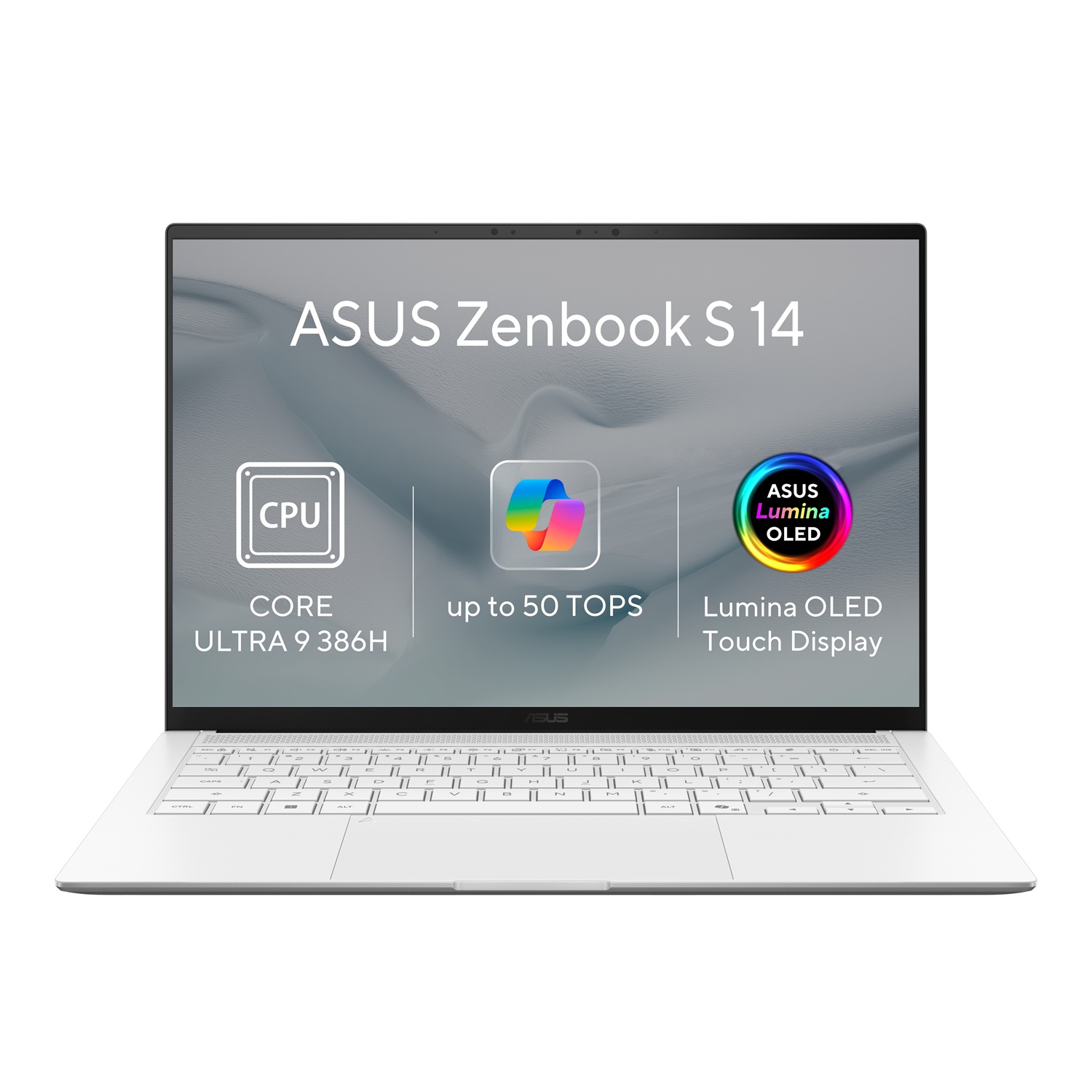 ASUS Zenbook S14 OLED/UX5406AA-OLED431XZ/U9-386H/14"/2880x1800/T/32GB/1TB/Intel int/W11P/White/2R