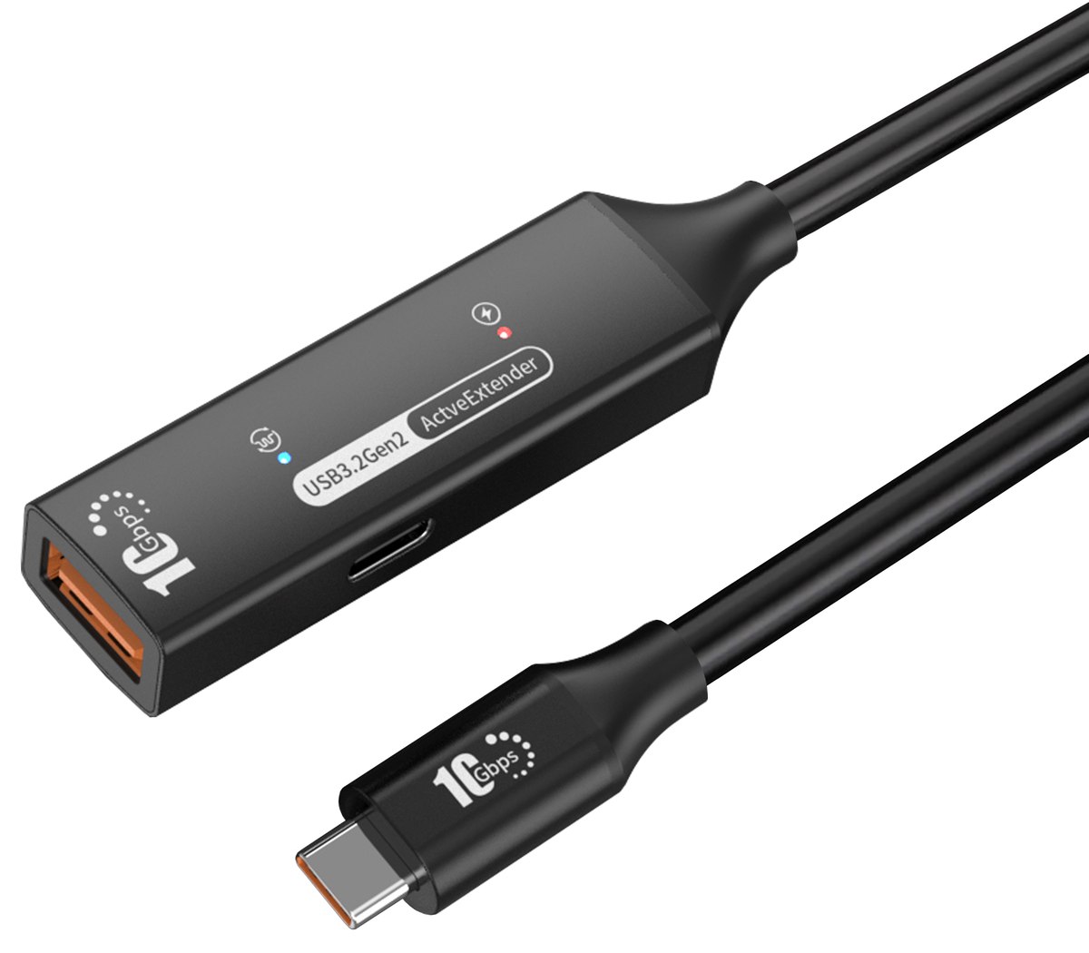 PremiumCord USB-A repeater + kabel USB-C, 10m