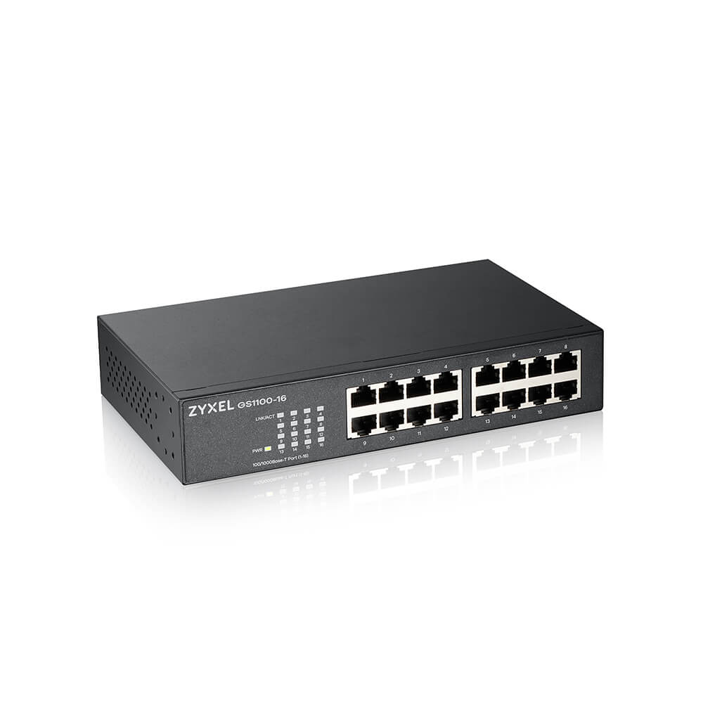 ZYXEL 16xGb fanless switch GS1100-16 v4