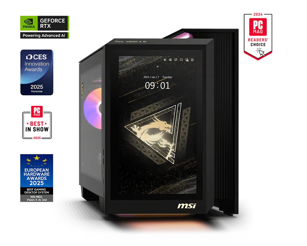 MSI MEG Vision X/AI 2NVV7-405EU/Tower/U7-270KP/64GB/2TB/RTX 5080/W11H/3R