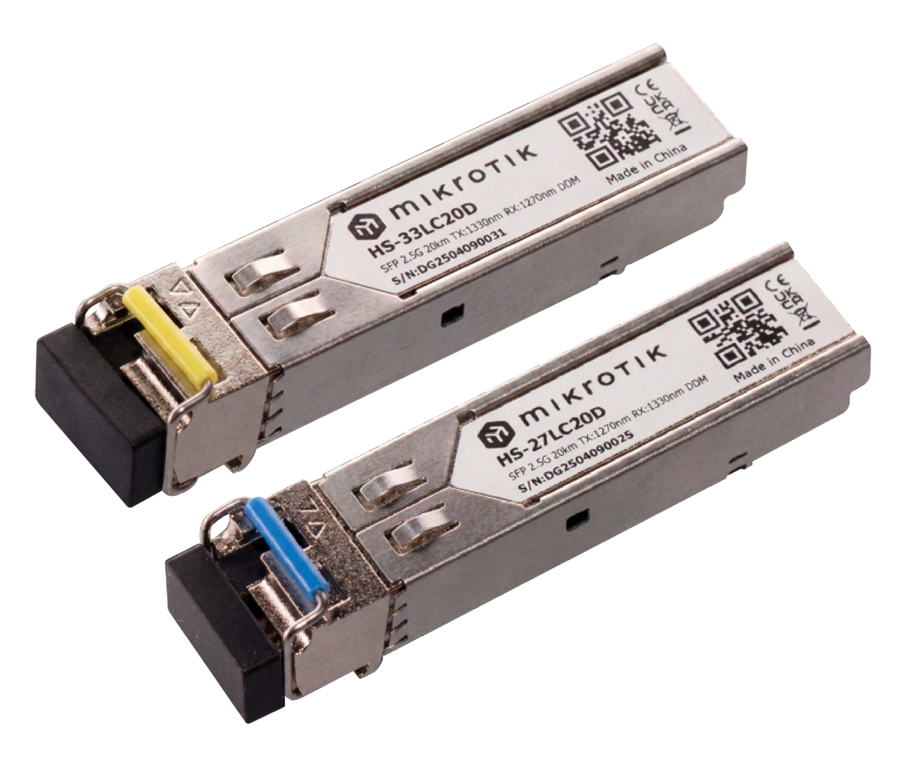 MikroTik HS-2733LC20D, Pár SFP BiDi 1.25G/2.5G SM 20km, Single LC-connector
