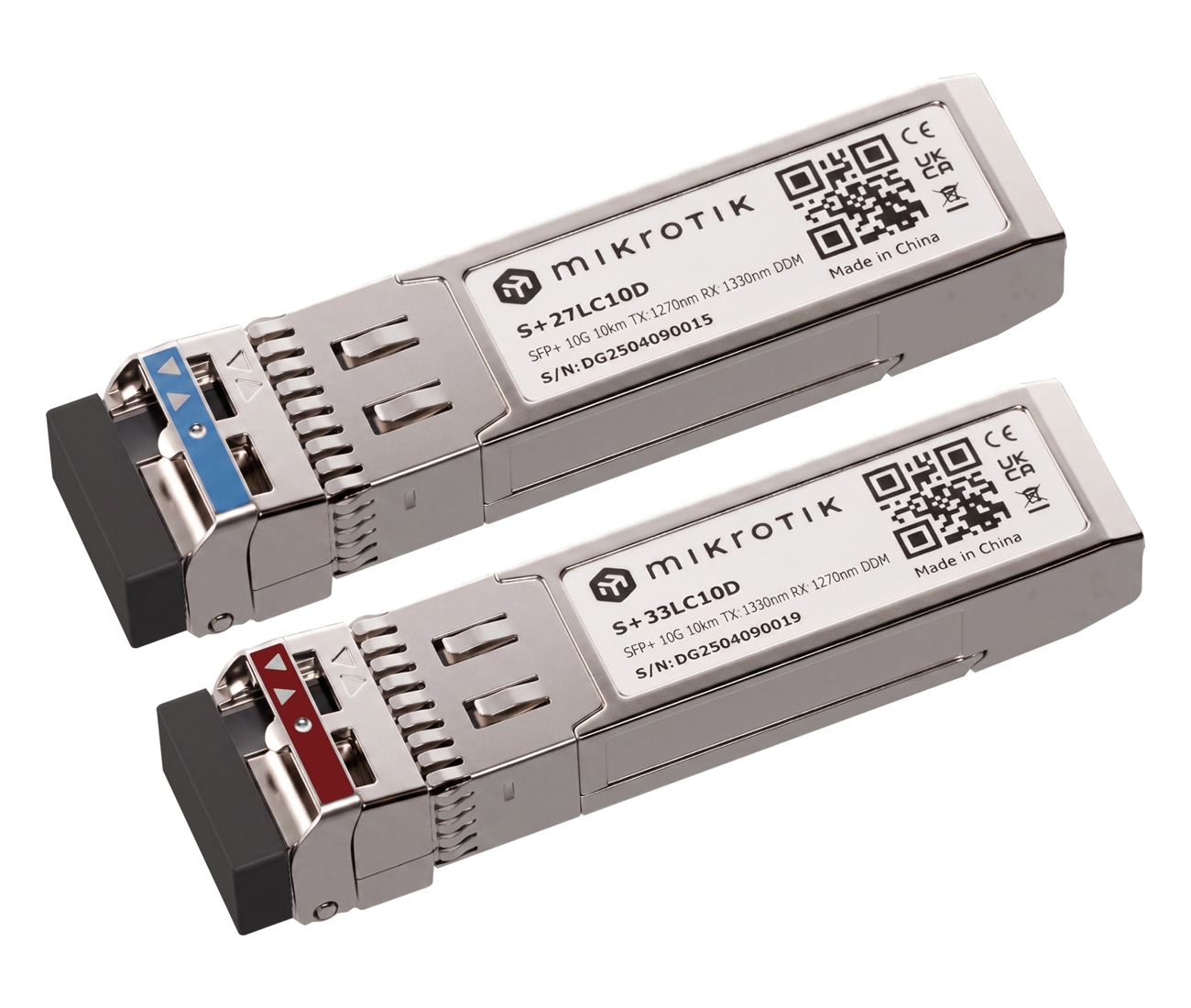MikroTik S+2733LC10D, Pár SFP+ BiDi 10G SM 10km, Single LC-connector